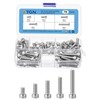 DTGN Metric Thread Assortment 75pcs M5 Bolt and Nut Kit