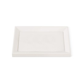 Yinbeini Jewelry Tray, Leather Tray,Luxury White Tray For Earring,Ring,Bracelet,Flat Tray For Dresser