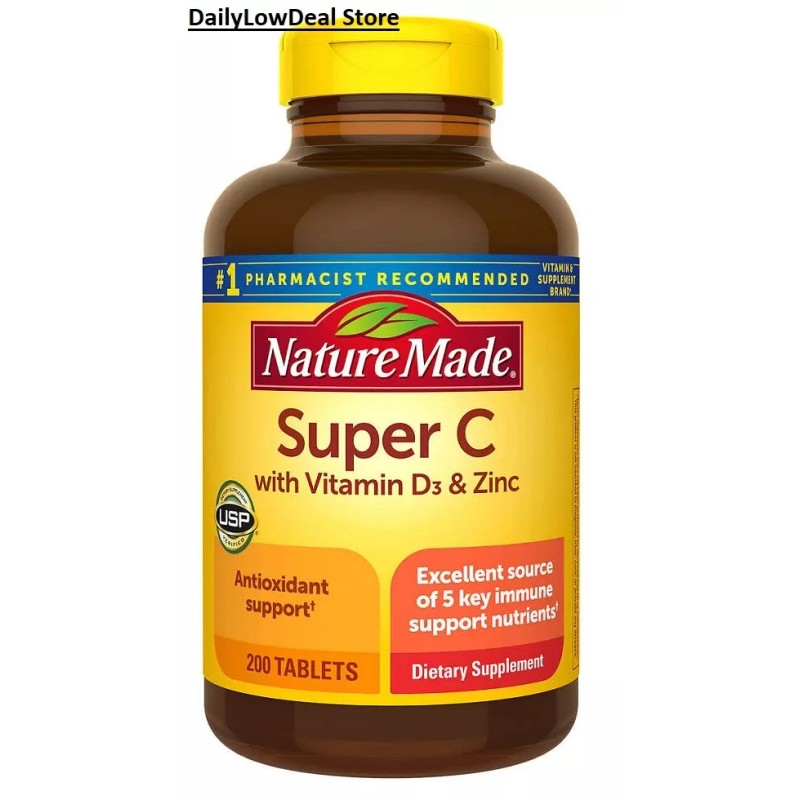 Nature Made Super C Immune Complex, 200 Tablets, EXP 12/2024