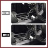 HEROFFIX Car Faux Leather Gear Shift Knob Cover Black with