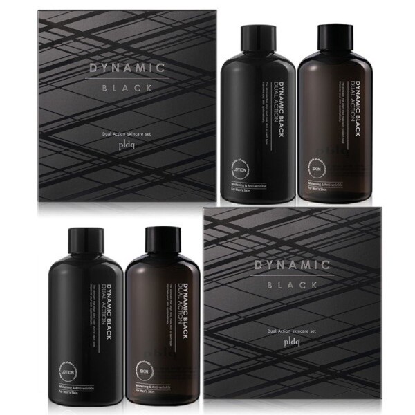 Dynamic Black Men's 4-piece set (2 x 250ml skin lotion