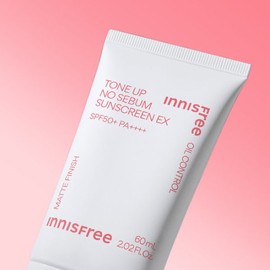 Innisfree 이니스프리 톤업 노세범 선스크린 EX 60mL Innisfree Tone Up No Sebum Sunscreen EX 60mL