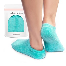 MelodySusie Moisturizing Socks-Gel Silicone Rose Socks, Infused with Vitamin E & JoJoba Oil - Self Care S Gifts for Women Foot Care 1 Pairs