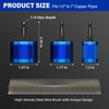 BURMONG Copper Pipe Cleaner Drill 3 Pcs Set (1/2" 3/4"