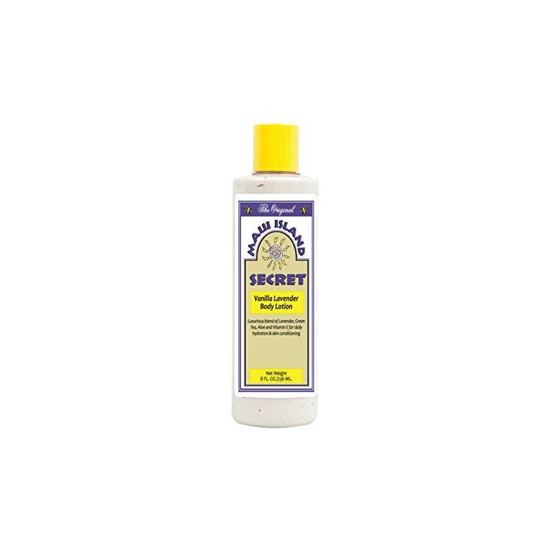 Maui Island Secret Vanilla Lavender Body Lotion 8 oz.
