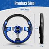 NOKINS 12.5" Universal Golf Cart Steering Wheel, Fit EZGO TXT/RXV/Club