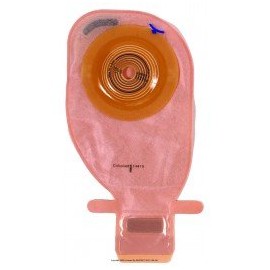 Assura® Convex Light Standard Wear 1-Piece EasiClose™ Pouch With Belt Tabs, Maxi-Pre-Cut 1 1/4" (31 mm) Style Soft Cloth on Front & Back Color Opaque - Box of 10