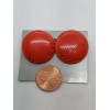 Margaret VTG 80's New Cherry Red Stripe Lucite Button Disc