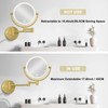 Make up Mirror Wall Mounted Lighted 10X Magnifying Hard Wired,