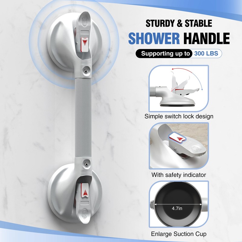 DAILYLIFE Grab Bars for Bathtubs and Showers, 15 inch Shower