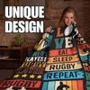 INNObeta Rugby Gifts, Throw Blanket for All Seasons, EAT SLEEP