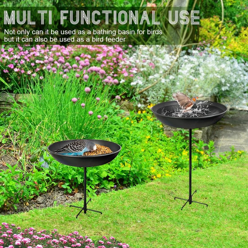 Bird Bath Standing for the Garden, Bird Bath, Winterproof, Large