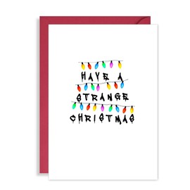 Funny Stranger Things Christmas Card - Have a Strange Xmas