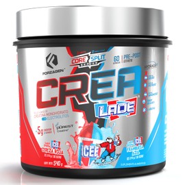 Forzagen Creatina ICEE Core Split, 2 Sabores: Cereza y Framb. Azul, 540 g