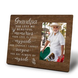 Mancheng-zi Memorial Picture Frames - Grandpa, Grandfather Memorial Gifts, Sympathy Gifts for Loss - 4x6 Picture Frame
