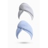 Casoule 2 Pack Microfiber Hair Towel Wrap for Women, Super
