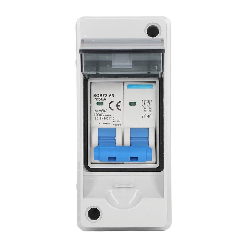 DC Miniature Circuit Breaker, 50 Amp 1000V 2 Pole DC