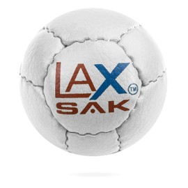 Lax Sak Soft Practice Lacrosse Balls - Same Weight & Size as a Regulation Lacrosse Balls, Great for Indoor & Outdoor Practices, Less Bounce & Minimal Rebounds - White, 24 Pack