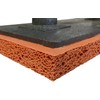 2 x Orange Rubber Sponge Coarse 280 mm x 140