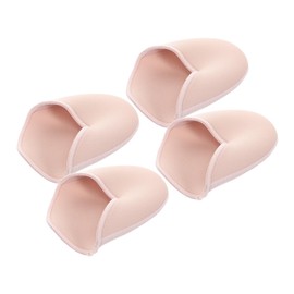 Abaodam 4pcs Ballet Toe Pads for Women Slip Knitted Fabric Shoe Cushions Breathable Durable Half Dance Protectors Shock Absorbing Slipper Covers for Comfort and Stability