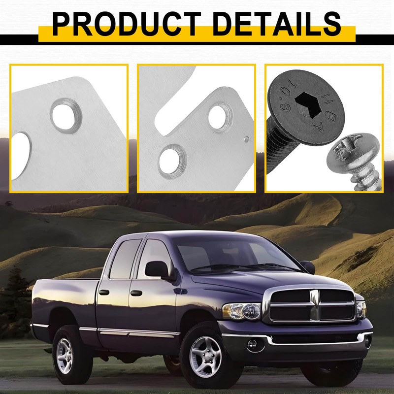 SYudwen Door Latch Repair and Reinforcement Plate Kit Compatible with