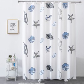Shower Curtain for Bathroom with Hooks Peva Bath Curtain for Wet Room Bathtub Shower Stall Big Size 300x200CM