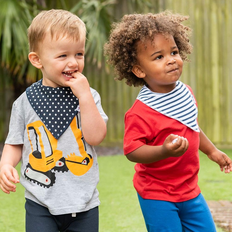 Lovjoy 100% Cotton Bandana Dribble Bibs, Light & Absorbent for