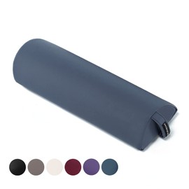 DR.LOMILOMI Massage Half Round Bolster Pillow 25.5" L X 8.5" W (Queen Blue, Large Half-Round 622)