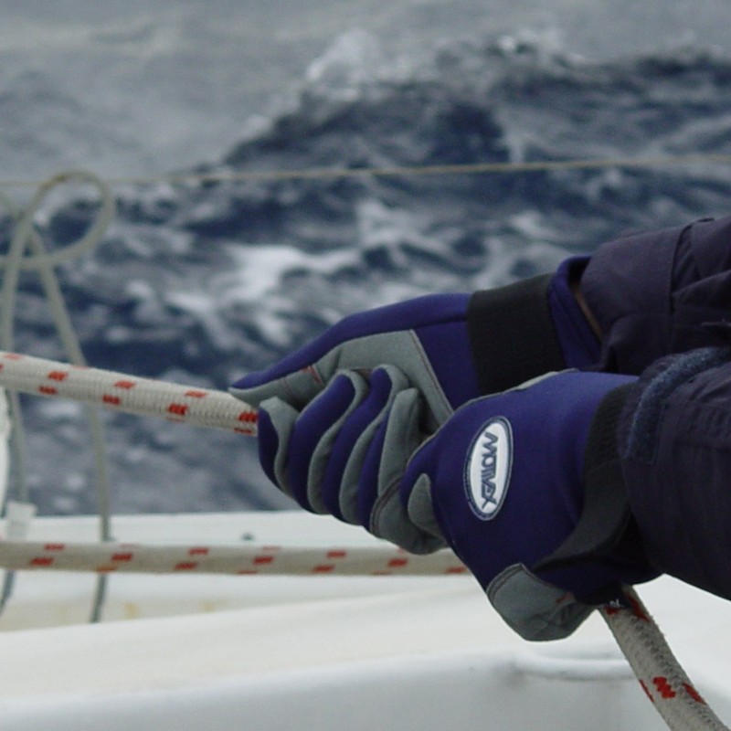Sailing gloves Model Neoprene® Blue gray XXS