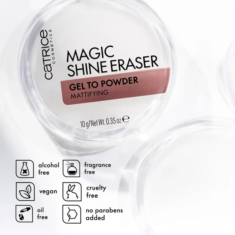 Gel A Polvo Shine Eraser Catrice, Acabado Mate Mágico