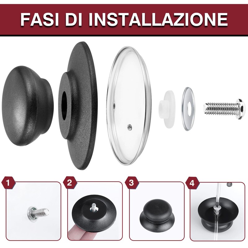 SPOKKI Pack of 6 handles