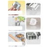 Bird Cage Seed Catcher Feeder with Perch and Anti-Slip Stand,