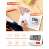 LIORQUE Digital Timer Egg Timer Digital Kitchen Timer with Clock,