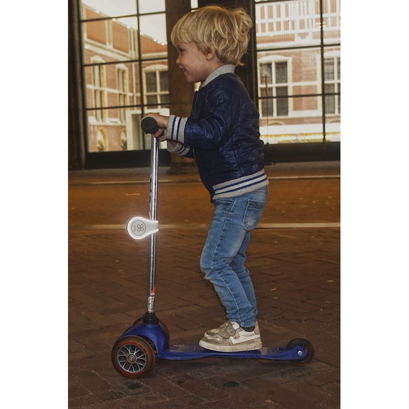 Cloby CBY-CRF1-BLA Magnetic Clips Set of 2 Reflective Canvas Black/Grey