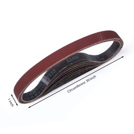 Sanding Belt Set for Belt Sander, for Grinding, Filing, Sharpening and Rust Removal.