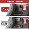 JeCar Matte Black Tailgate Hinge Cover Trim Overlay for 2018+