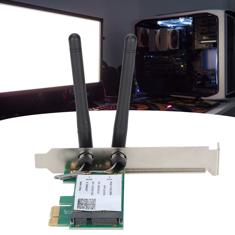 WiFi Adapter DualBand 2.4/5Ghz 300Mbps Signal Stability Wireless Connector for