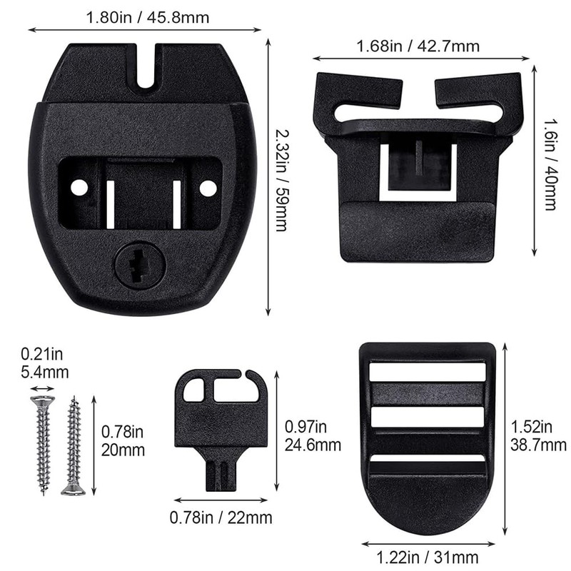 4 Set Spa Hot Tub Cover Clips Replacement Kit: Latch