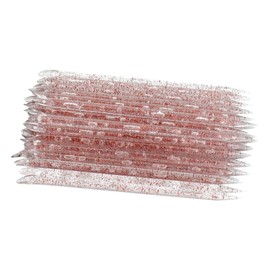 50 Pcs Crystal Cuticle Sticks, Double Heads Cuticle Pushers Sticks Remover, Nail Art Manicure Pedicure Tools (Red)