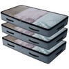 Underbed Clothing Shoes Blankets Duvets Storage Bags with Clear Lid,