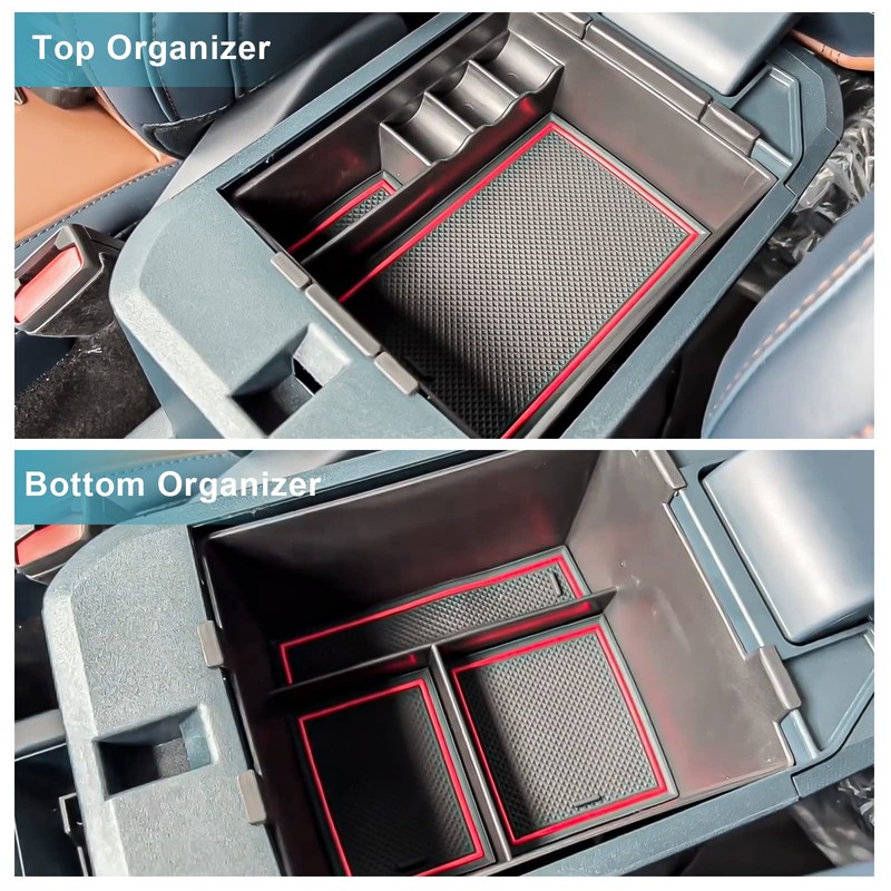 CDEFG for 2022-2025 Maverick Pickup Truck Center Console Organizer Tray