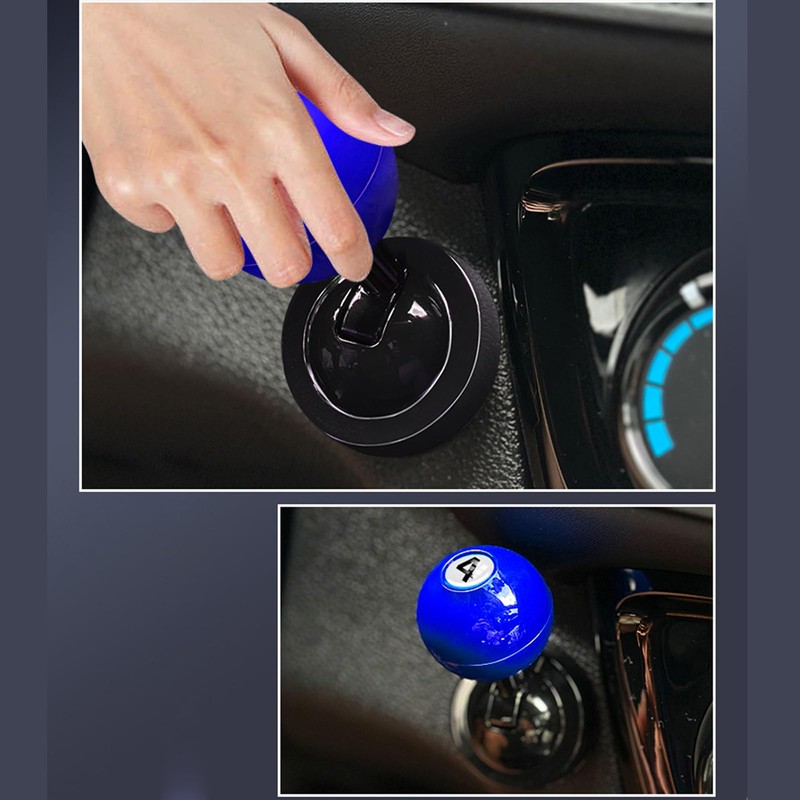 DIMITU Car Push Starter Button Joystick, Metal, Black, Push Button,