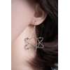 Miniblings Atom Earrings Planets School Chemistry Physics Stainless Steel Silver