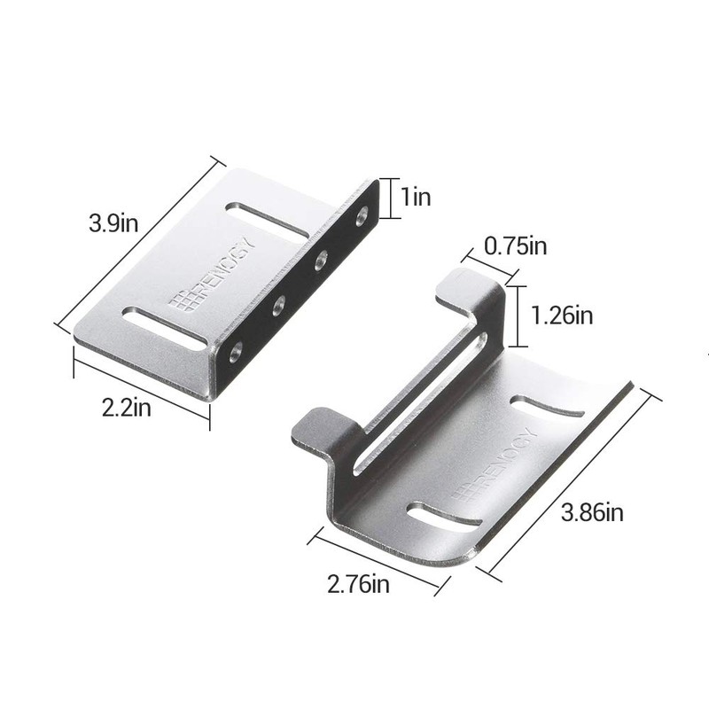 Renogy Solar Panel Mounting Curved Z Bracket-Set of 4 for