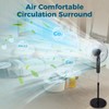Aottop 16" Pedestal Fan with Touch Screen & LED Celsius