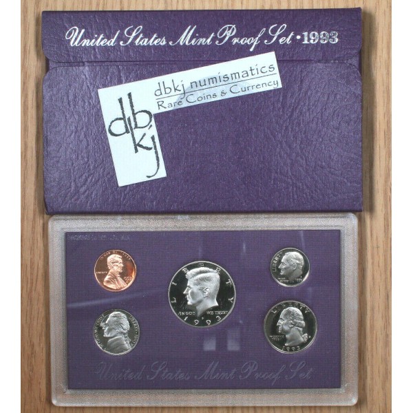 1993 S US Mint Clad Proof Set - OGP