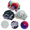 TOVINANNA Multi-use Bath Hat Set 3pcs Waterproof Shower Caps for