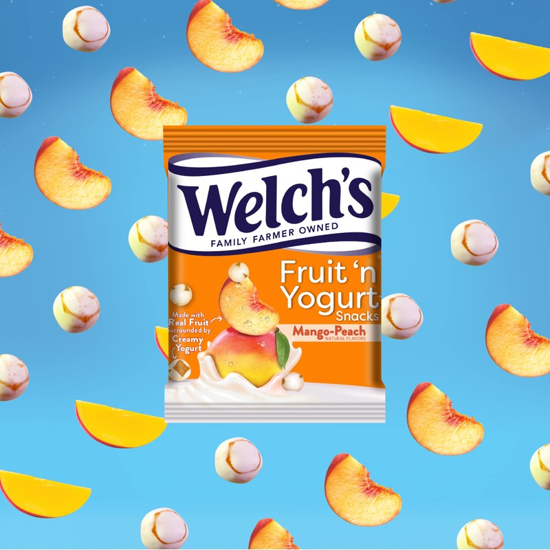 Welch's Fruit Snacks, Fruit 'n Yogurt Variety Pack, Strawberry, Blueberry