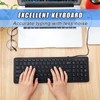 Kanayu 16 Pcs Wired Keyboard Bulk Slim Low Profile USB