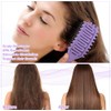 Cepillo Para Cabello Rizado 2 Piezas, Peine Desenredante Antitirones, Cepillo